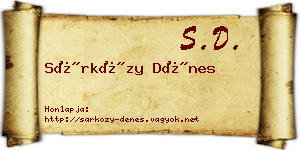 Sárközy Dénes névjegykártya